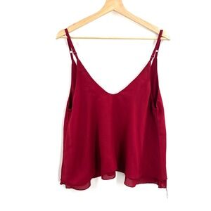 TOBI Valentine's day deep v-neck top sexy y2k style boxy oversized blouse tank M